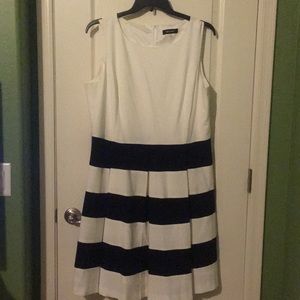 Classic black and white dress